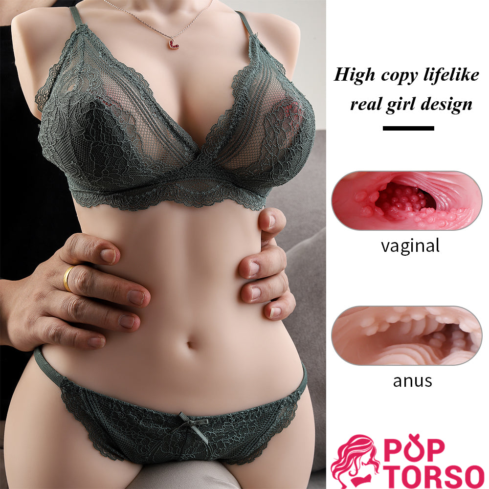 Hermosa Yeloly Life-size BBW Female Big Boobs Torso Sex Doll Love Toys