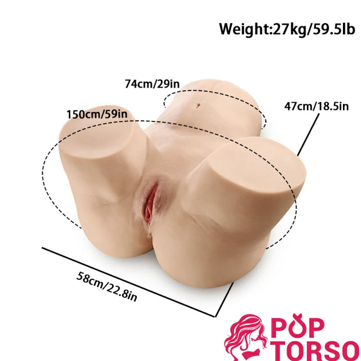 YQ Darcy Realistic Sex Doll Ass Torso Toy